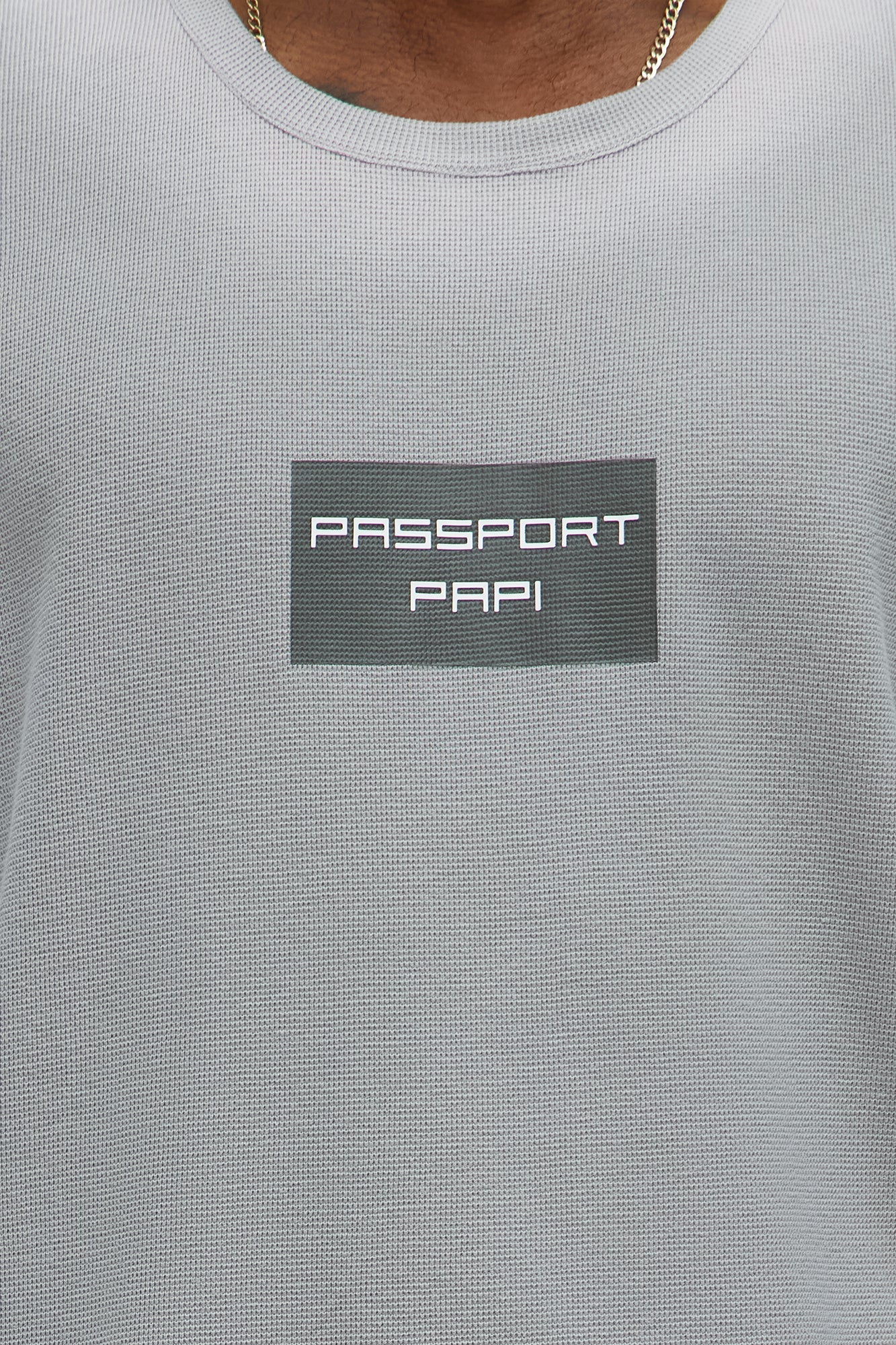 Relaxed Washed Quote Muscle Tank - Dark Grey