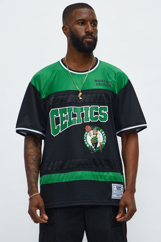 Celtics Regular Fit Basketball Tee - Black