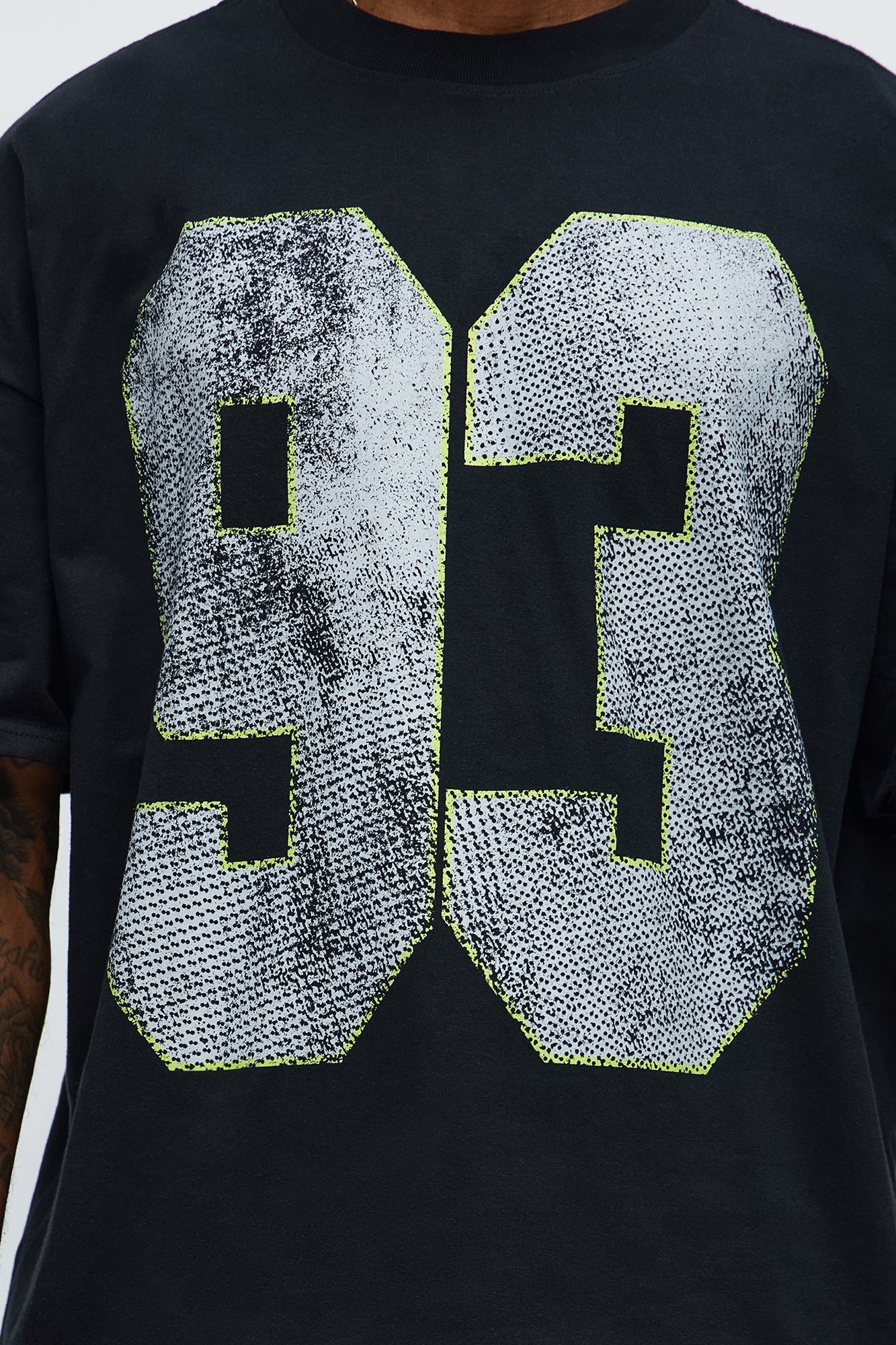 How We Chill From 93 Till Boxy Short Sleeve Tee - Black