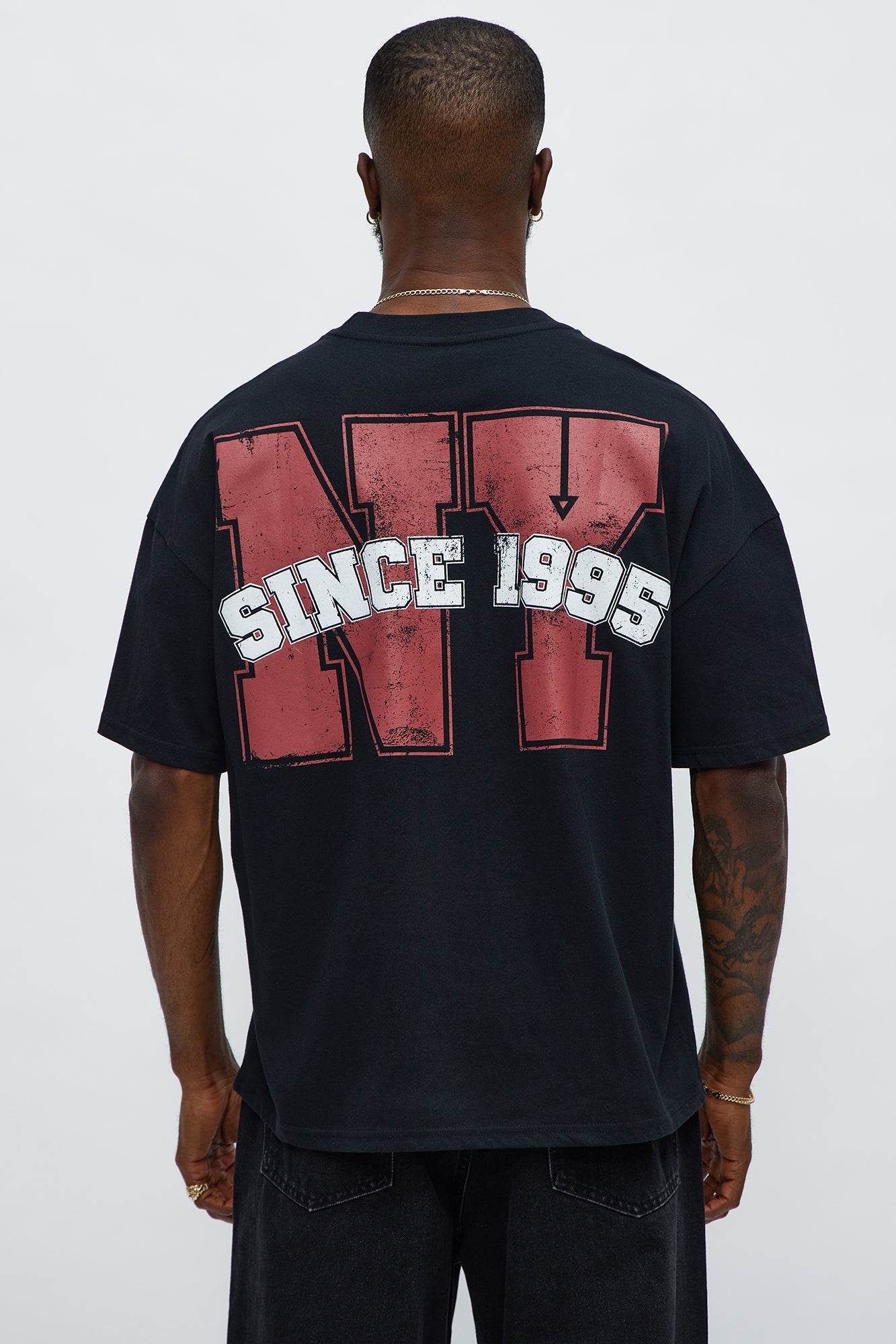 NYC Superior League Est 1995 Boxy Short Sleeve Tee - Black