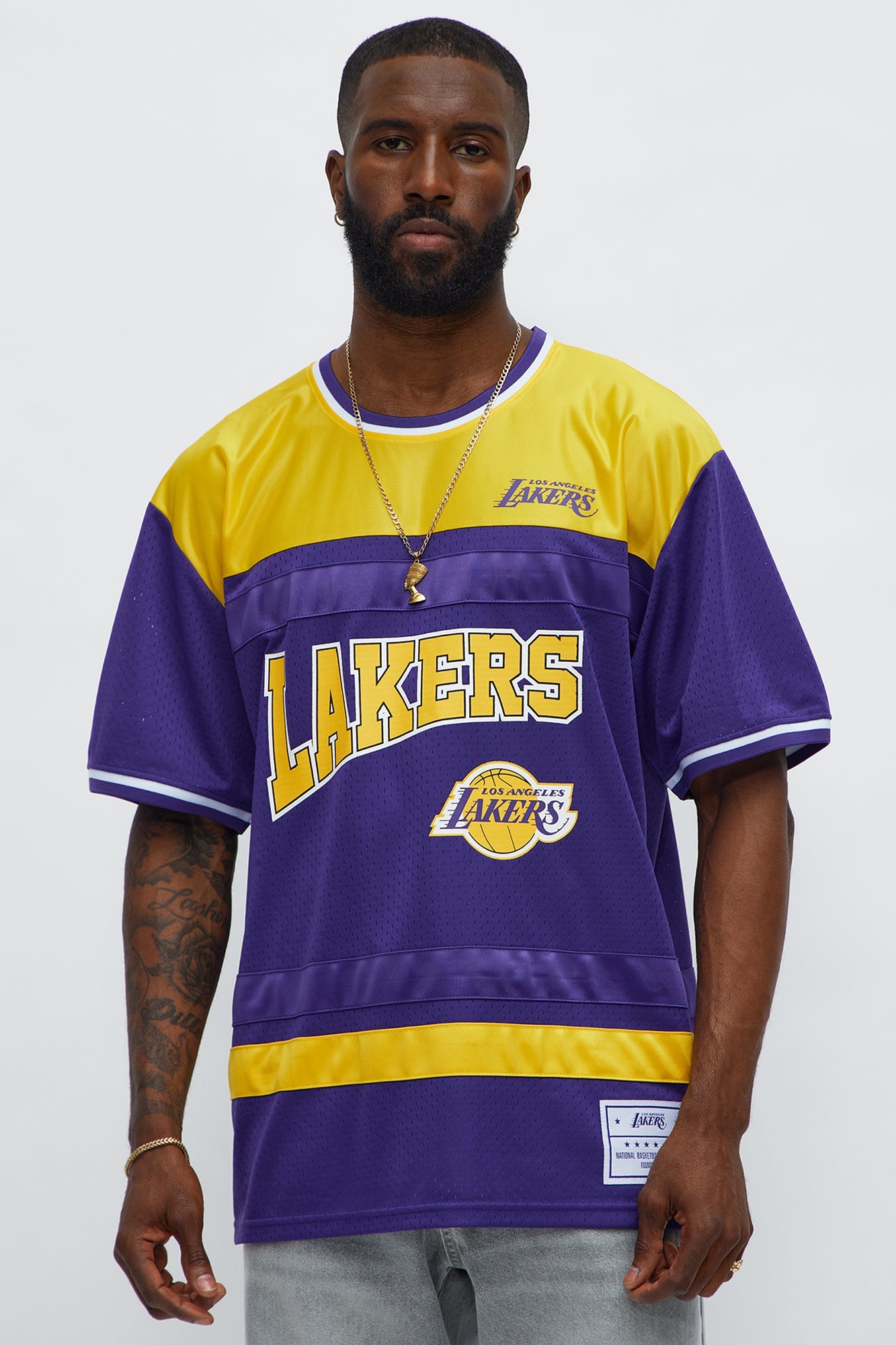 Lakers Regular Fit Basketball Tee - Purple