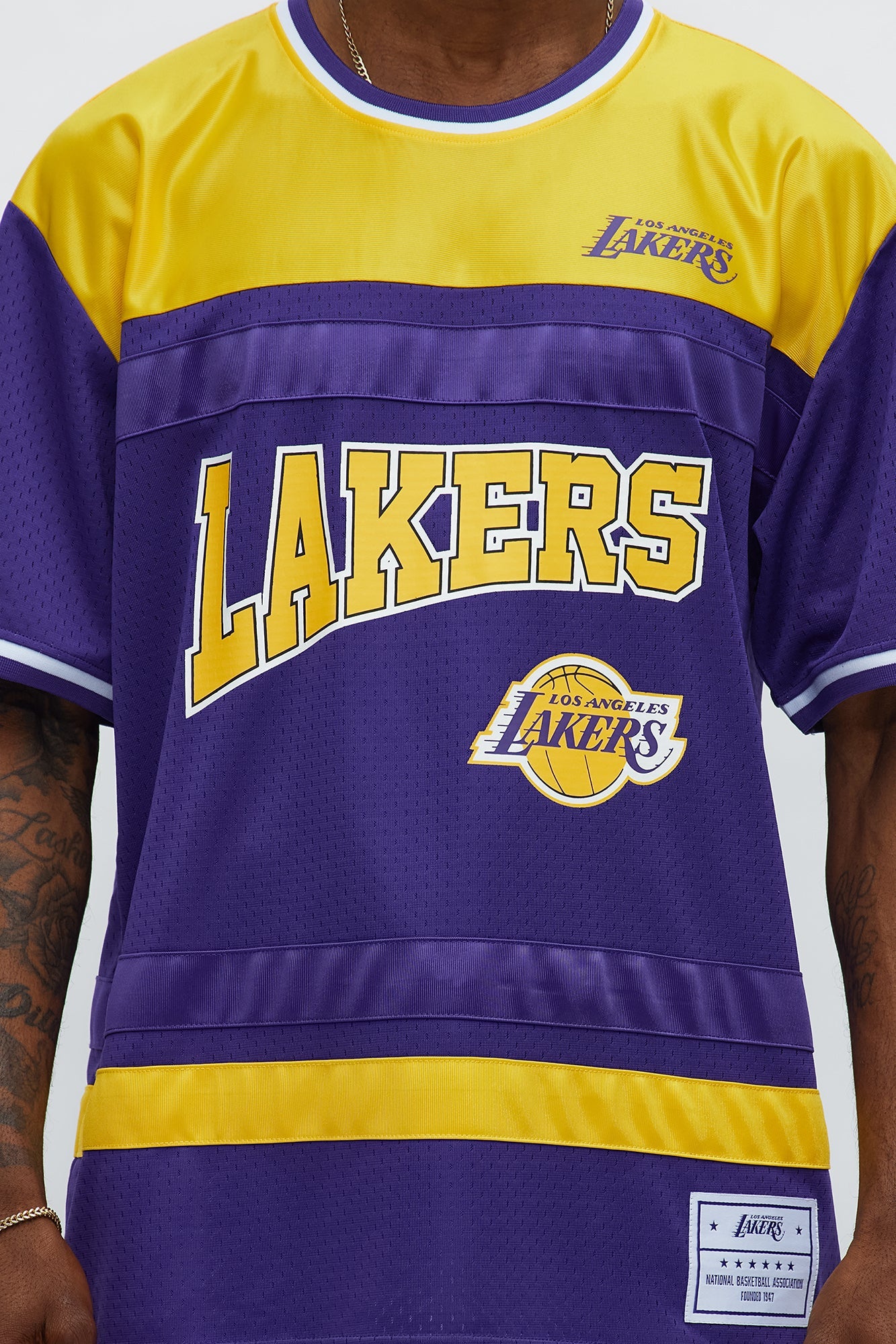 Lakers Regular Fit Basketball Tee - Purple