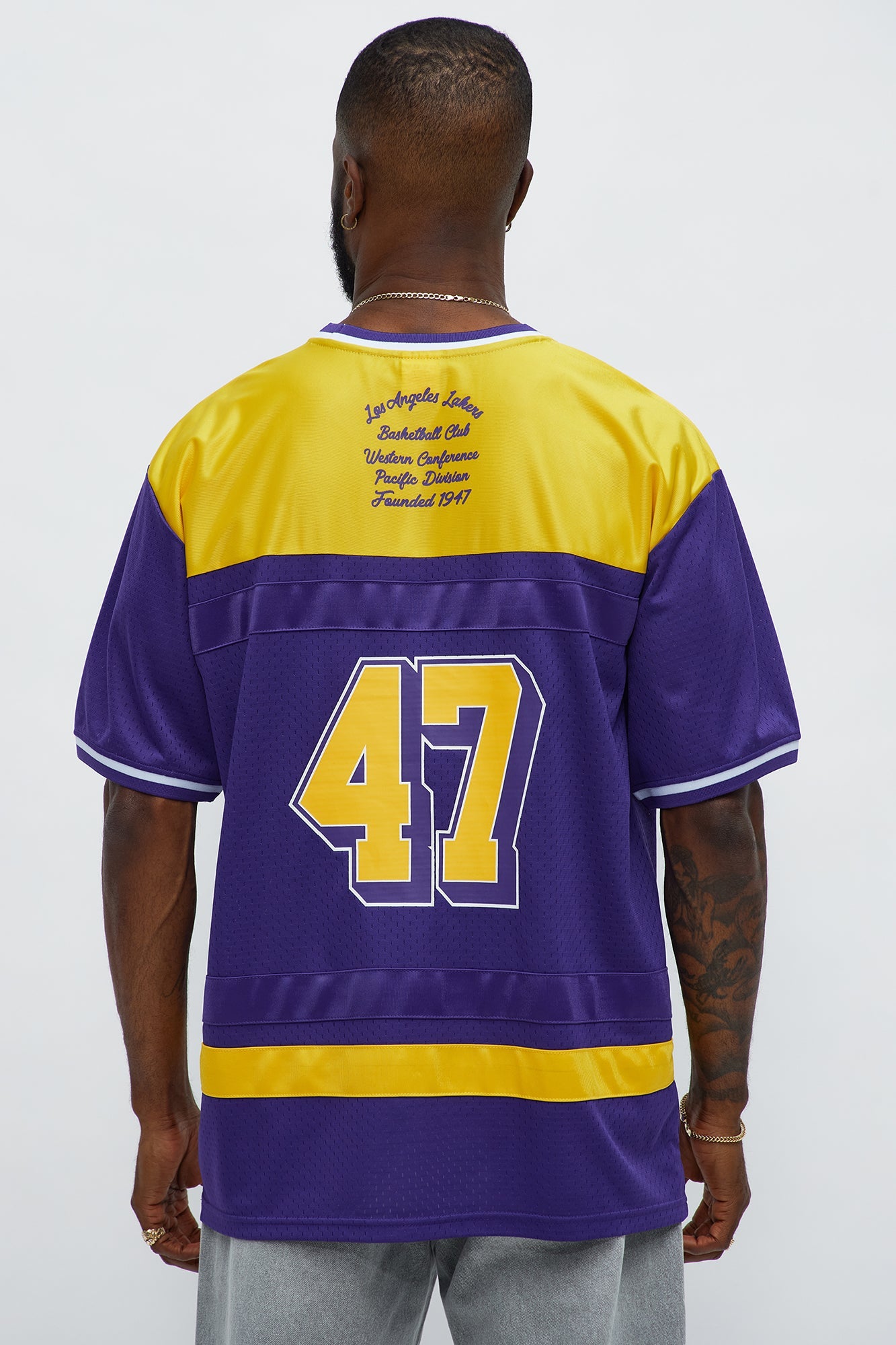 Lakers Regular Fit Basketball Tee - Purple