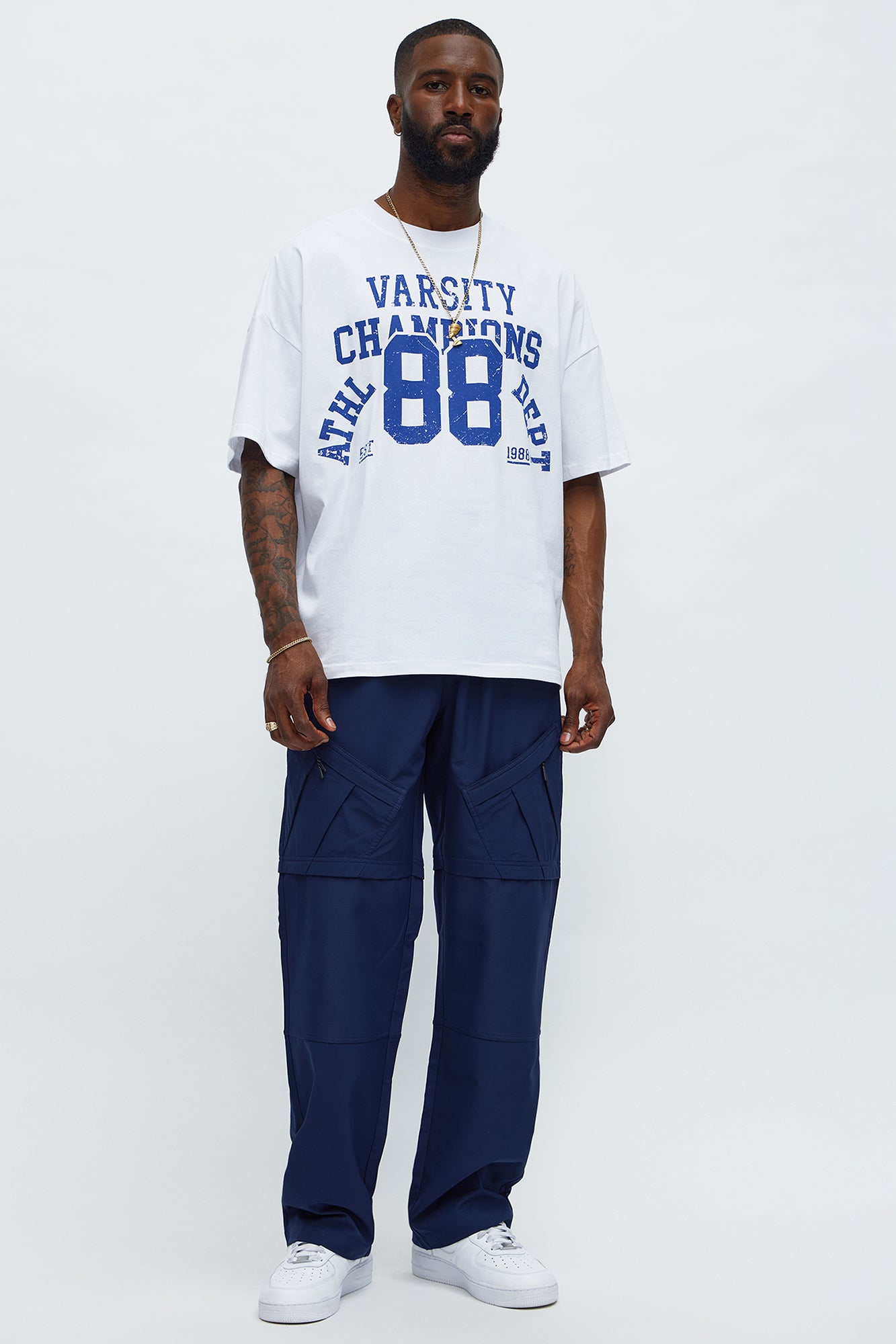 Varsity Champs 88 Boxy Short Sleeve Tee - White