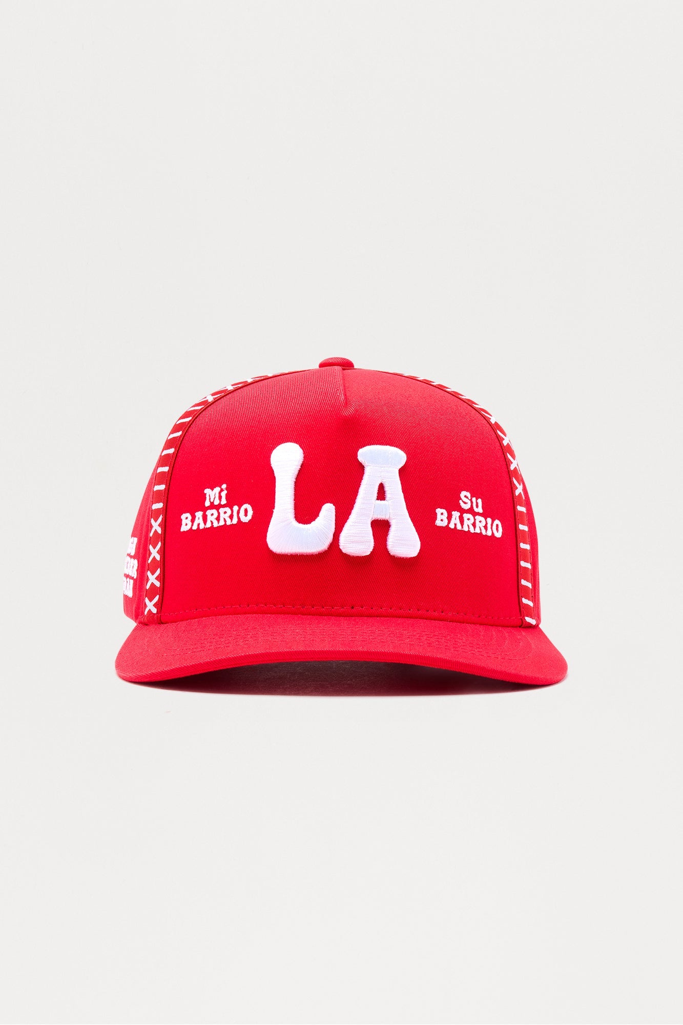El Barrio Stitch Structured Snapback Hat - Red