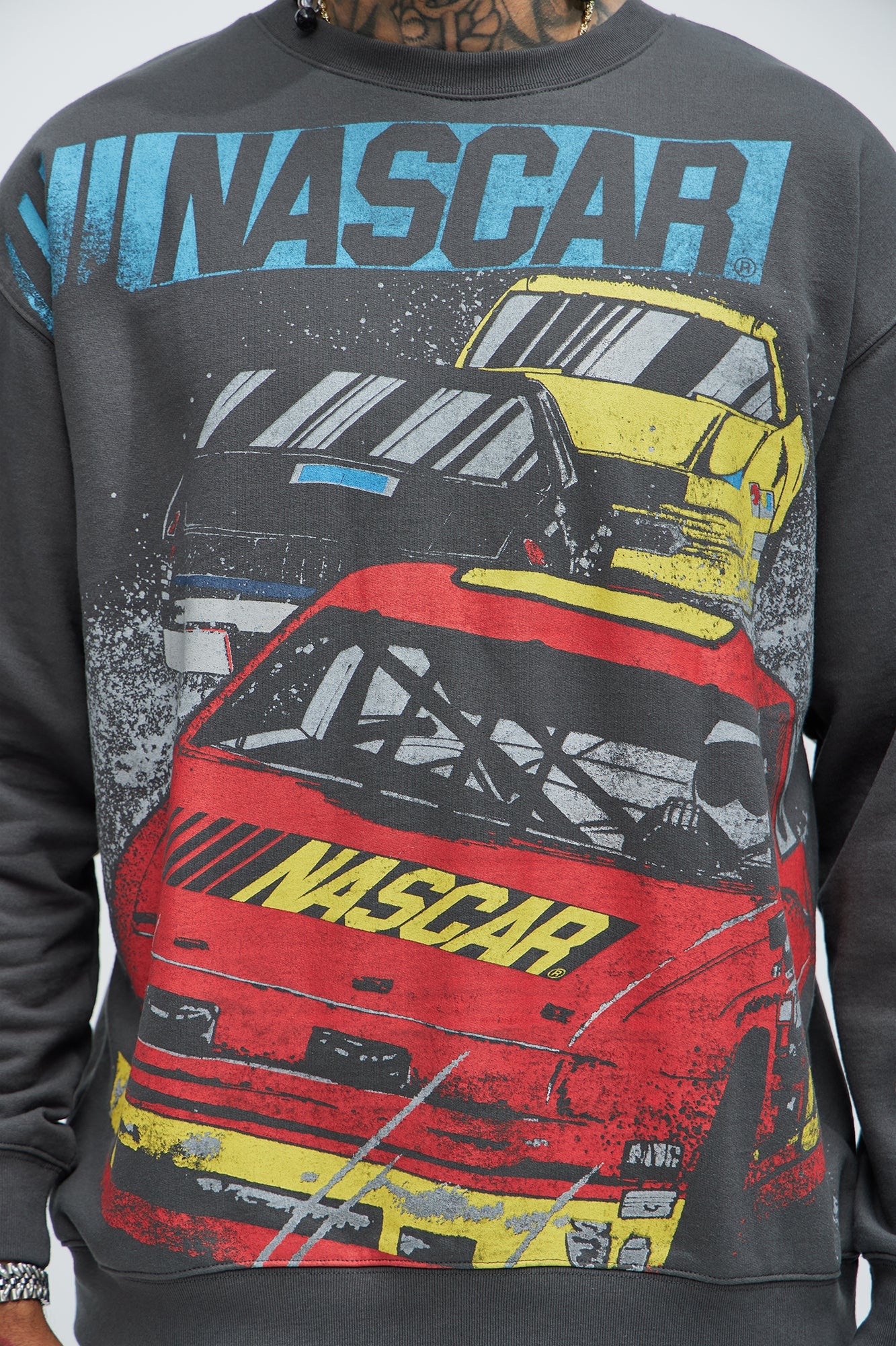 NASCAR Daytona 500 Crewneck Sweater - Charcoal