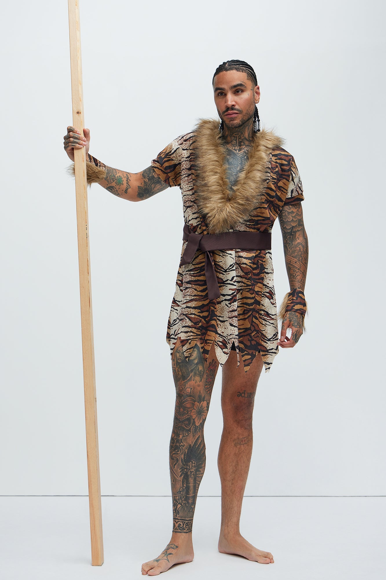 Cave Man Costume - Brown/combo