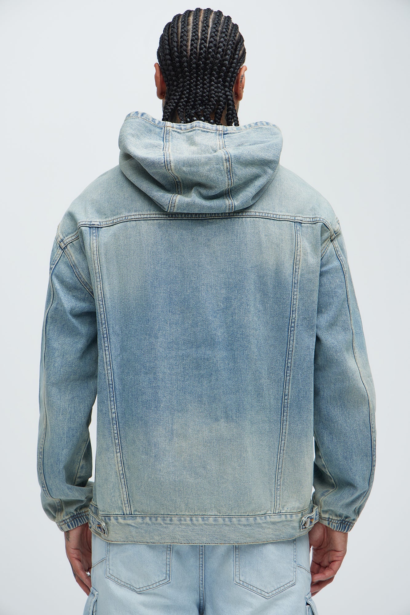 Manatee Denim Pullover Jacket - Light Blue Wash