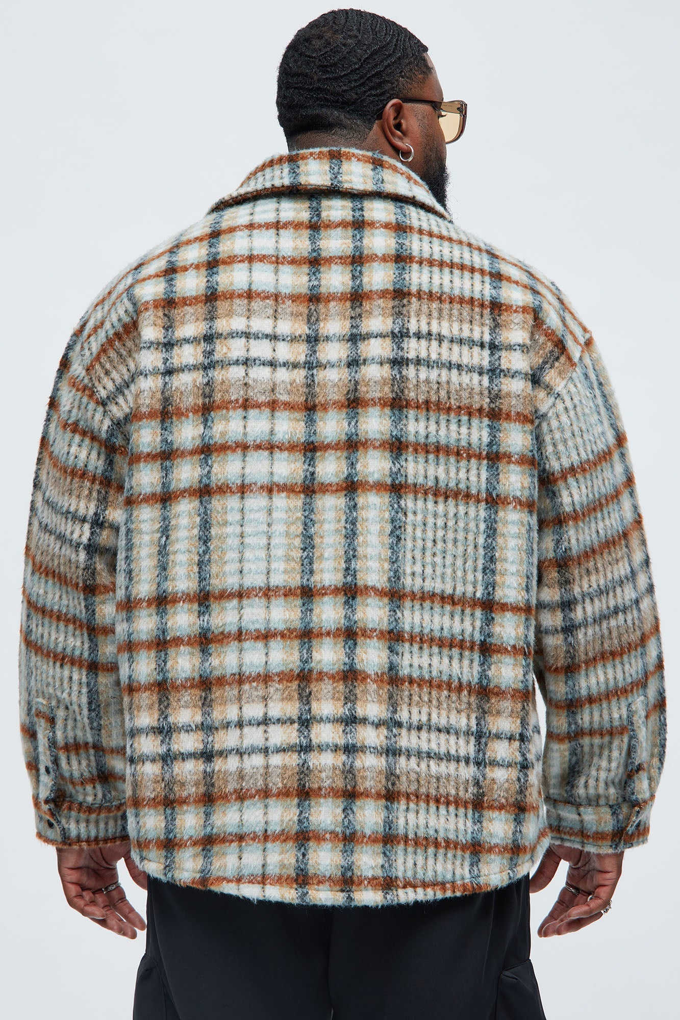 Move Up Plaid Shacket - Tan/Multi