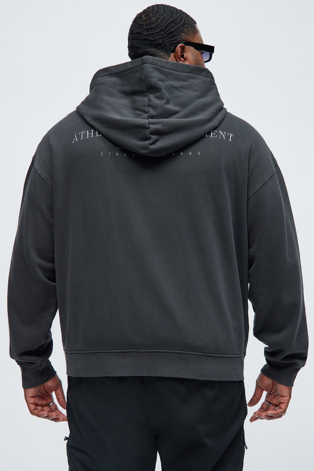 Athletic Department Zip Up Hoodie - Black