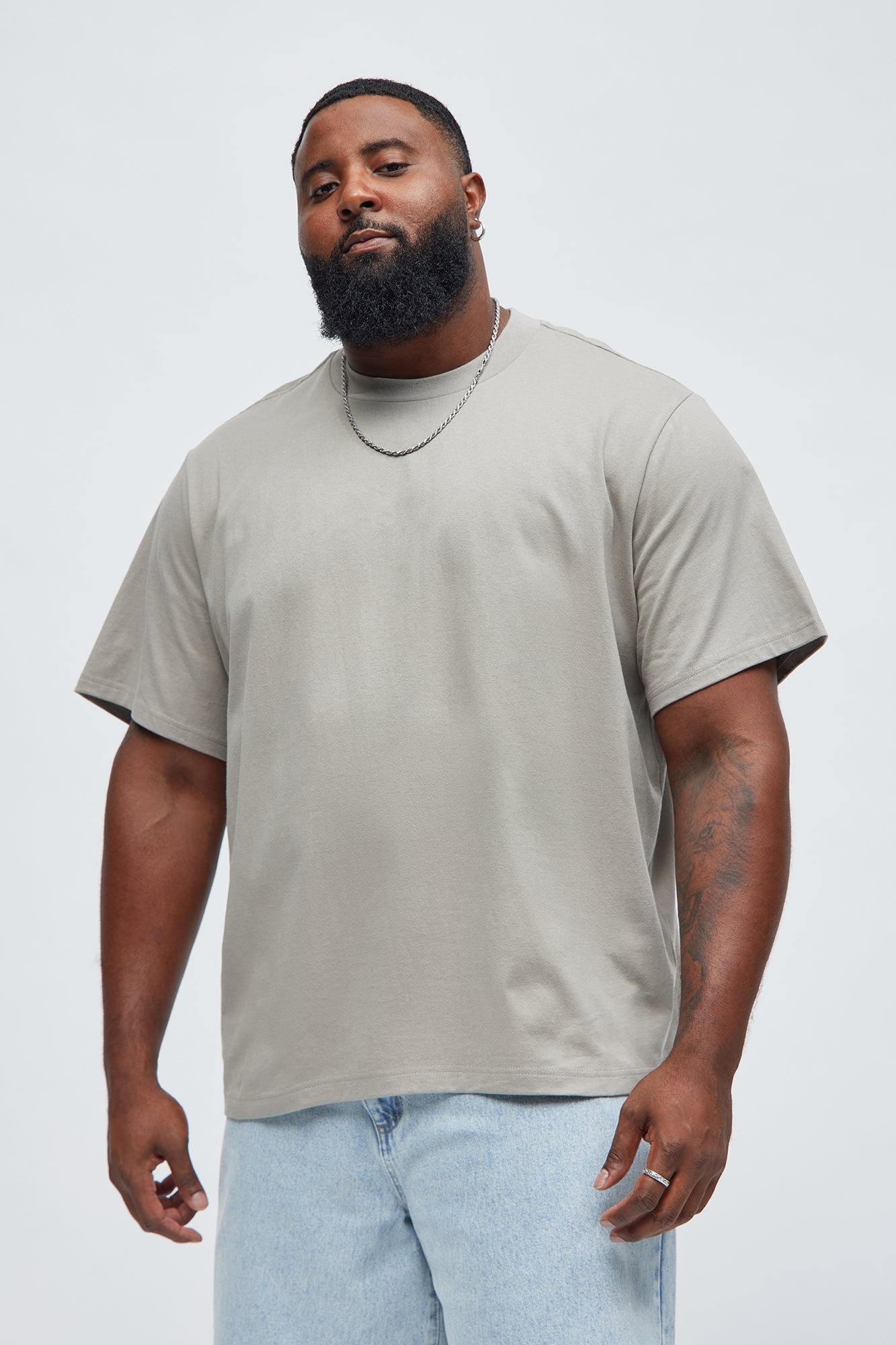 Oversized Heavyweight Tee 240GSM - Taupe