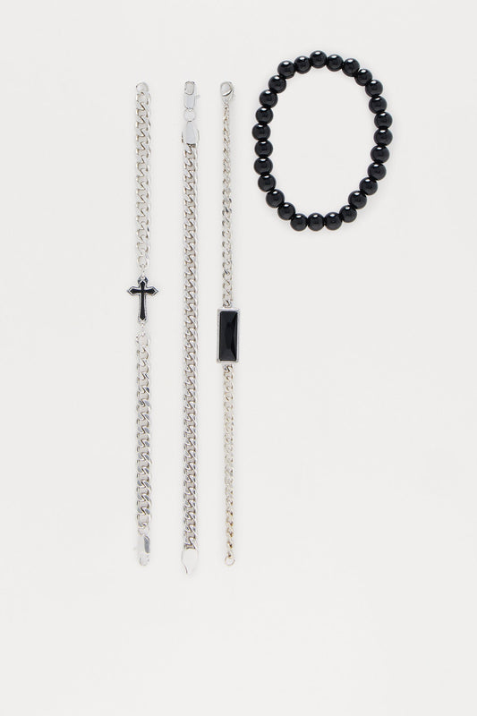 Timeless Multi Bracelet Set - Silver/Combo