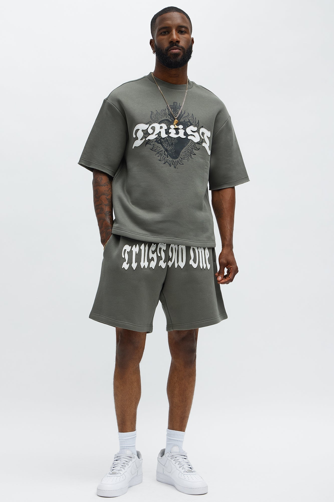 Tyson Trust Issues Short Sleeve Tee - Dark Grey