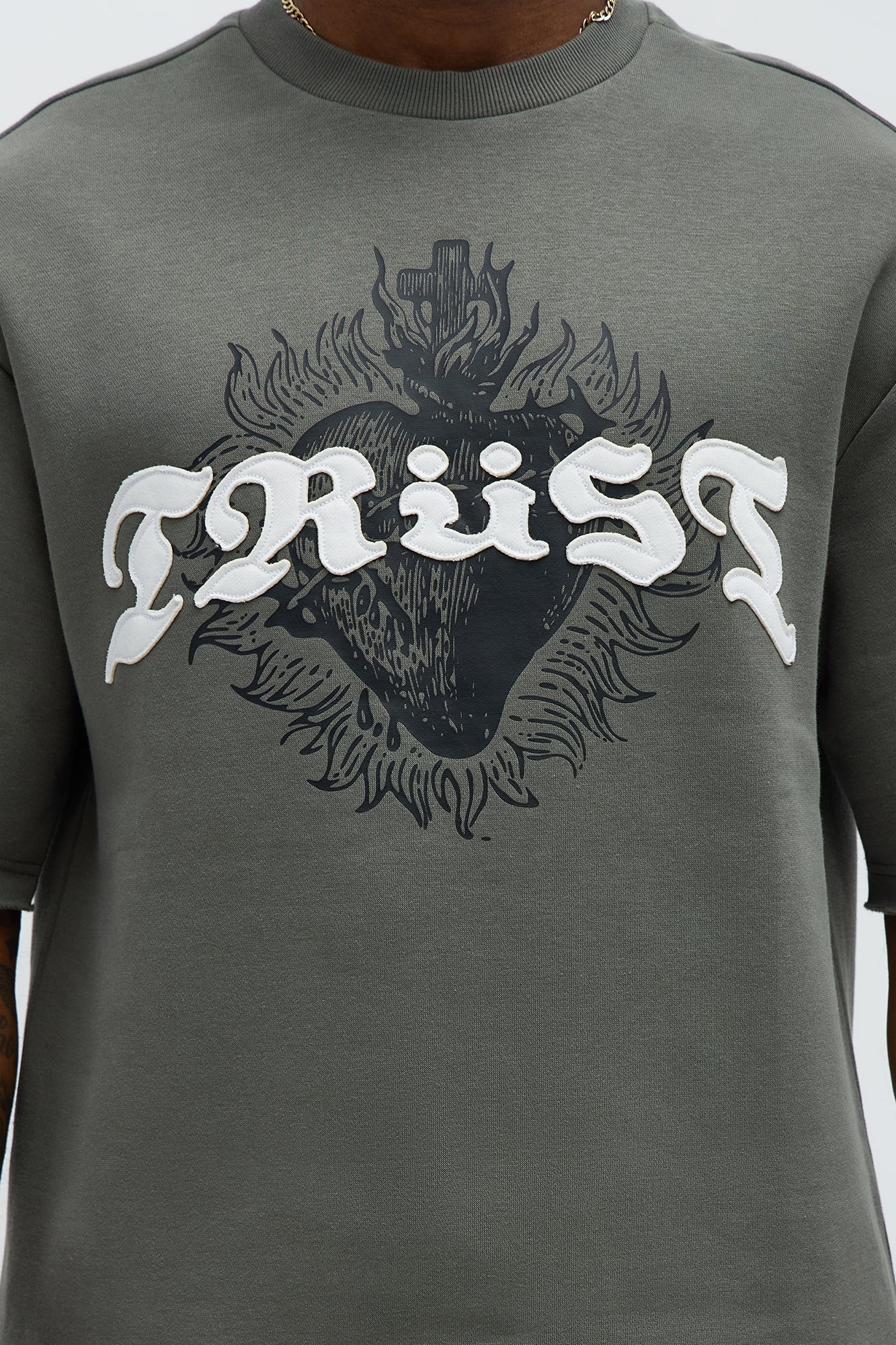 Tyson Trust Issues Short Sleeve Tee - Dark Grey