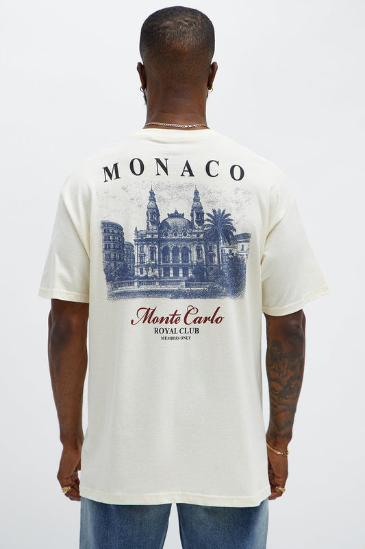 Monte Carlo Royal Club Short Sleeve Tee - Natural