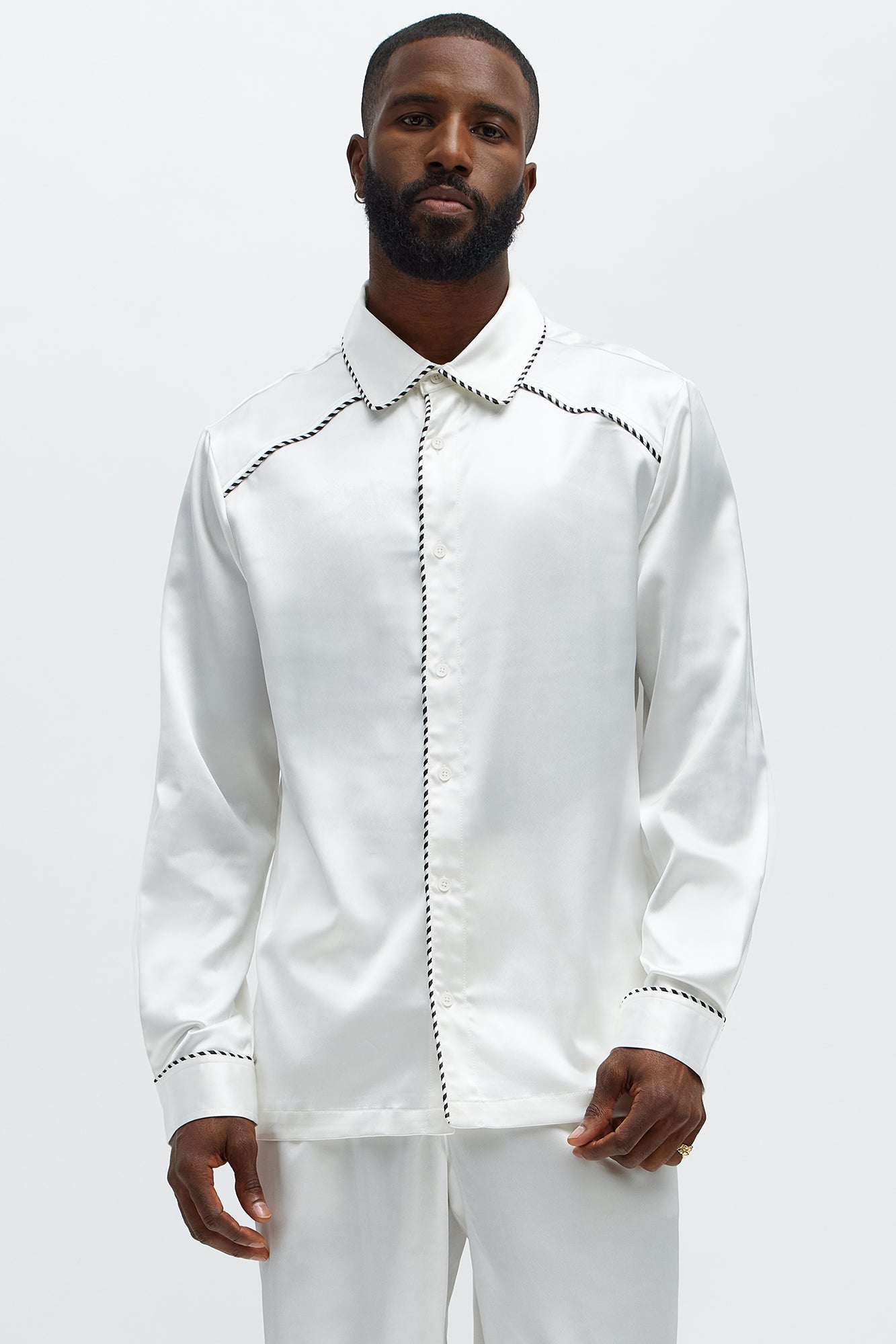 Luxe Button Up Shirt - White