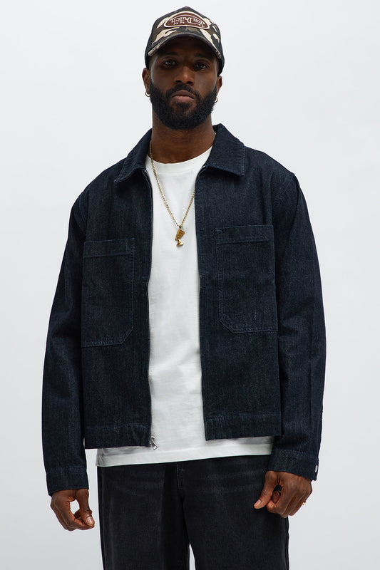Midnight Rider Work Denim Jacket - Indigo