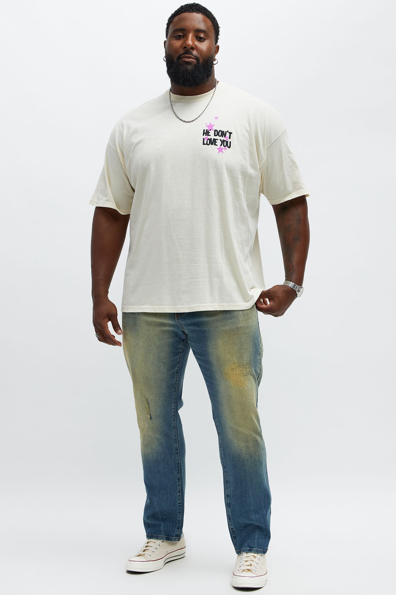 Skinny Comeback Around Distressed Jeans - Vintage Blue Wash