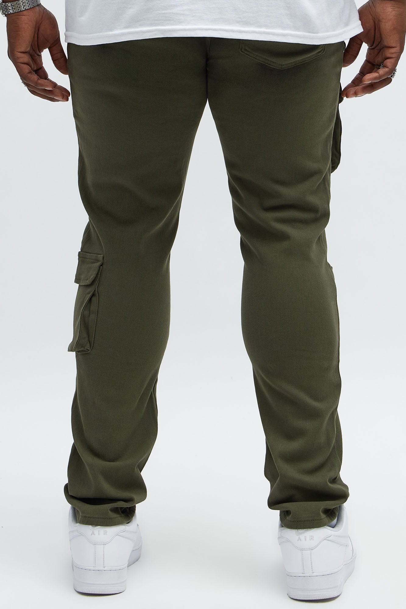 Skinny Pocket Me Cargo Pants - Olive
