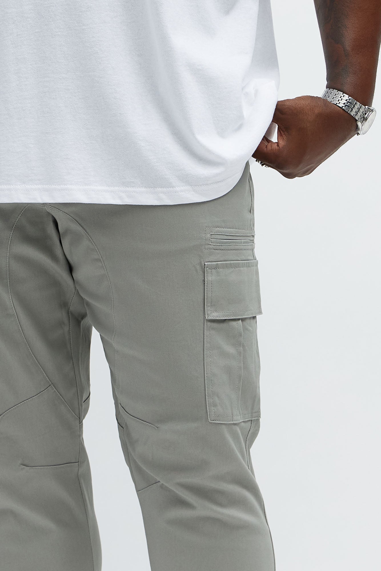 Skinny Striker Cargo Pants - Grey
