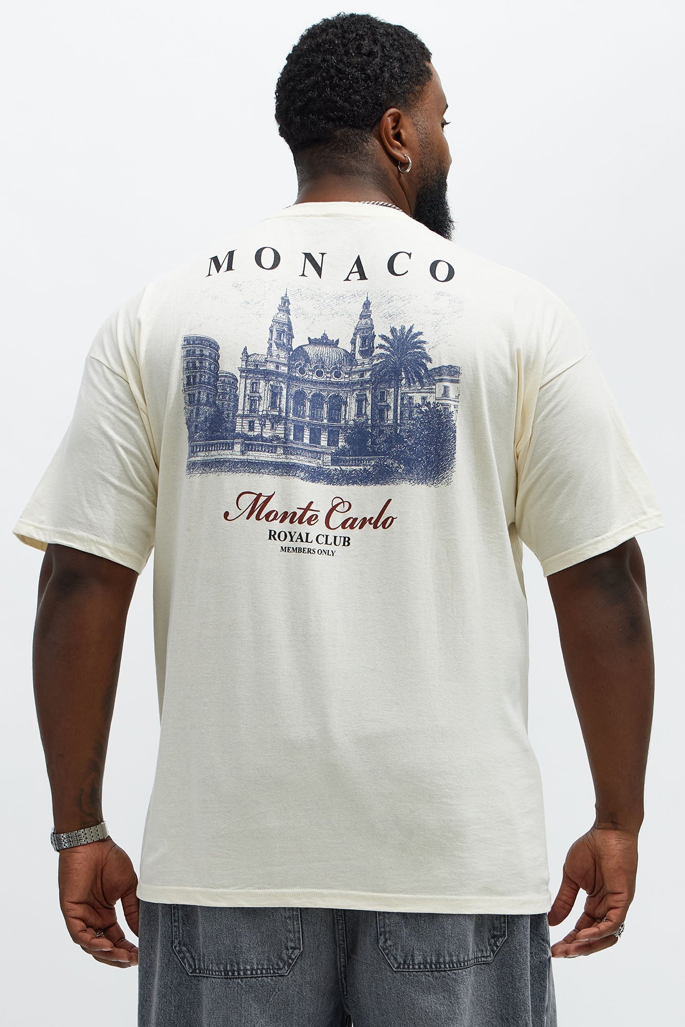 Monte Carlo Royal Club Short Sleeve Tee - Natural