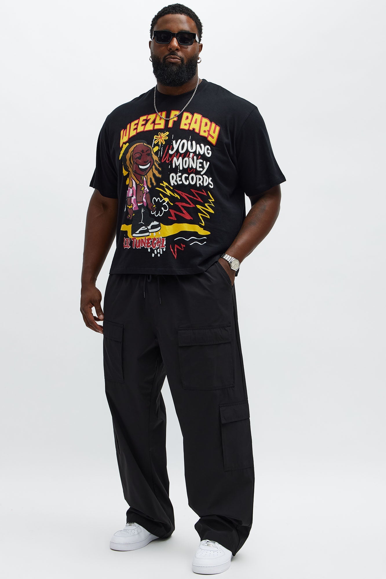 Lil Wayne Real G's Oversized Short Sleeve Tee - Black