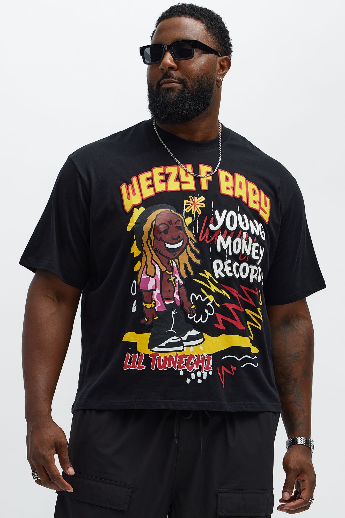 Lil Wayne Real G's Oversized Short Sleeve Tee - Black