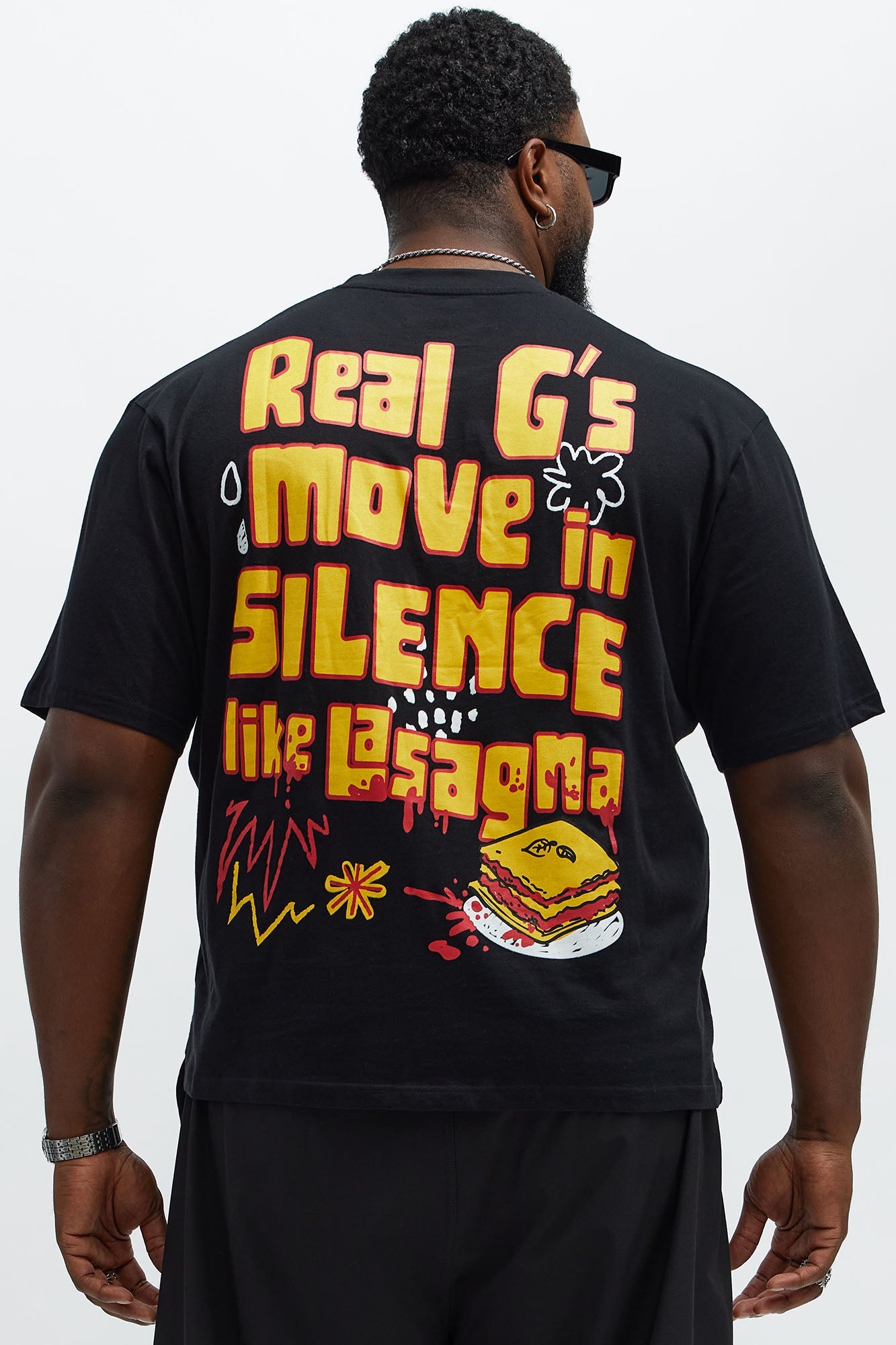 Lil Wayne Real G's Oversized Short Sleeve Tee - Black