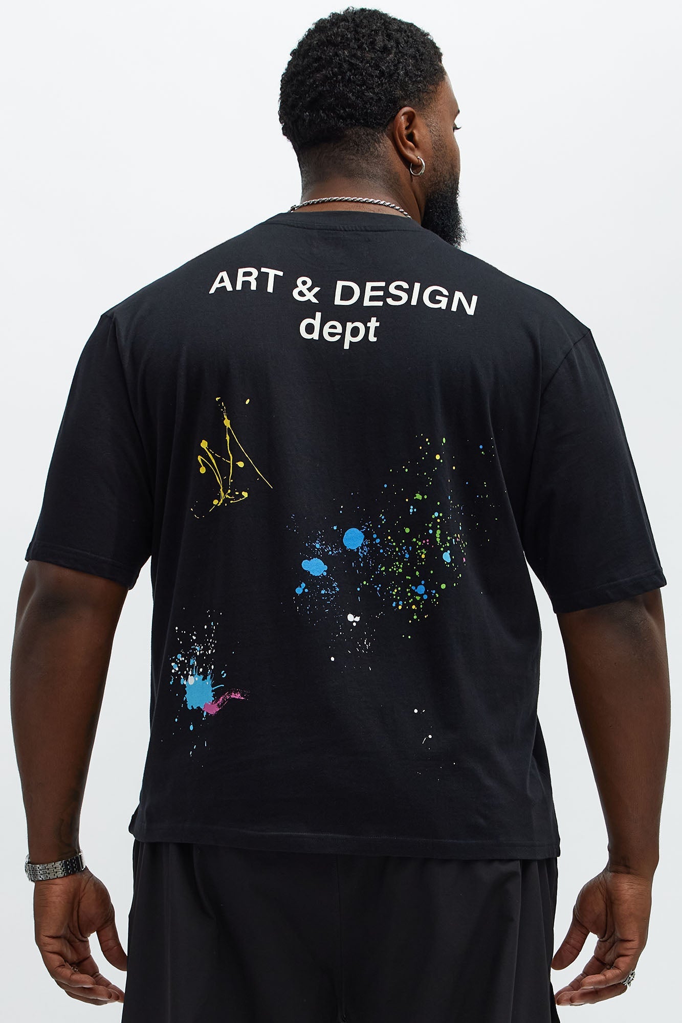 Art And Design Dept Oversized Short Sleeve Tee - Black