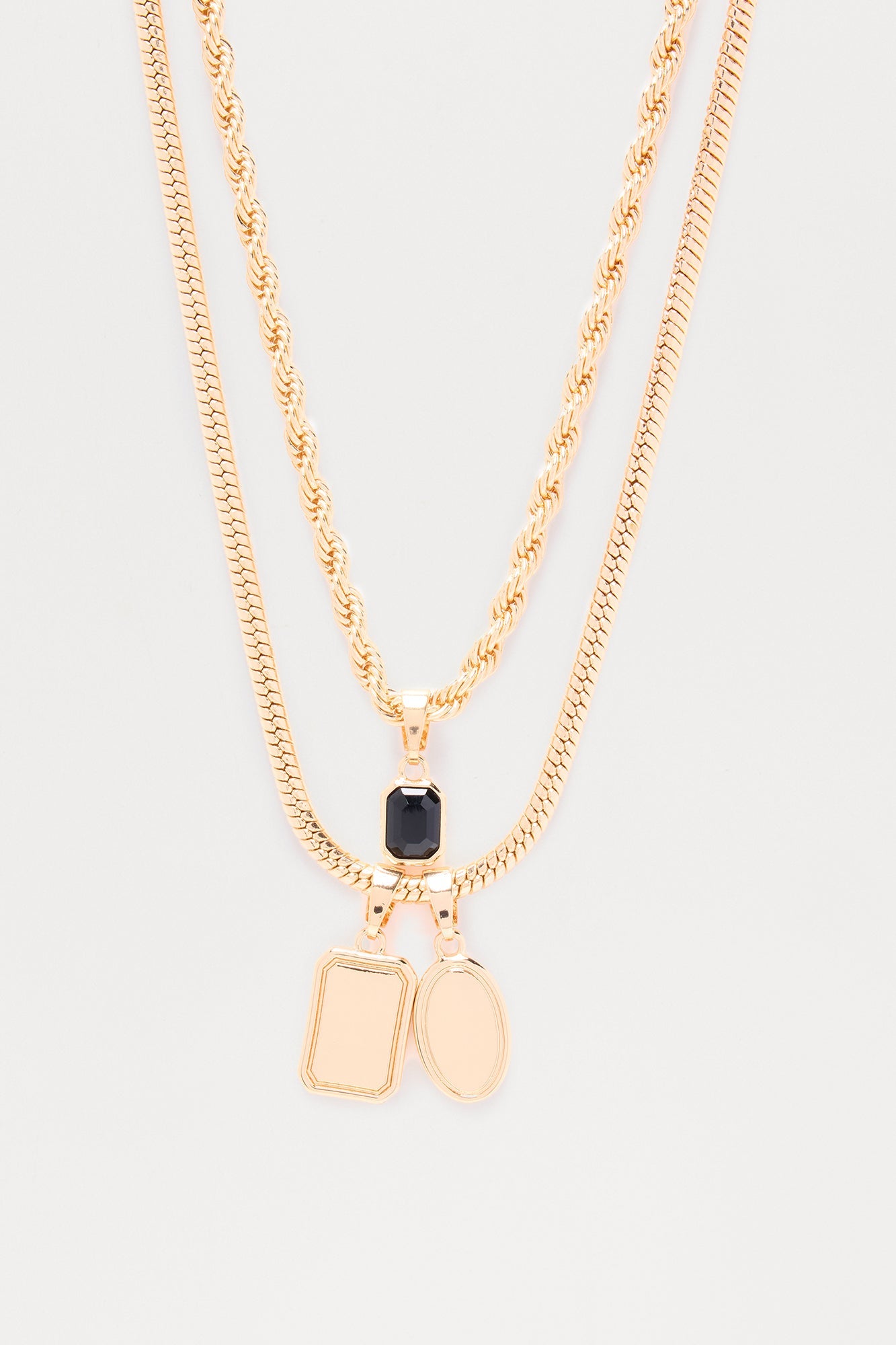 Regal Pendant Necklace Set - Gold/combo