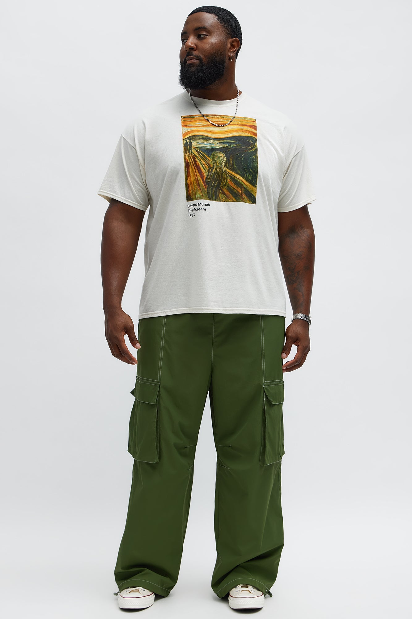 Munch The Scream Short Sleeve Tee - Natural