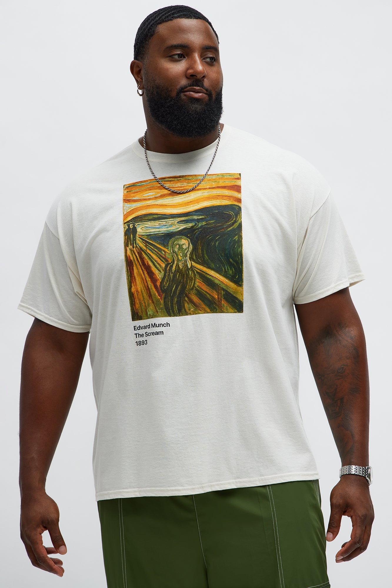 Munch The Scream Short Sleeve Tee - Natural