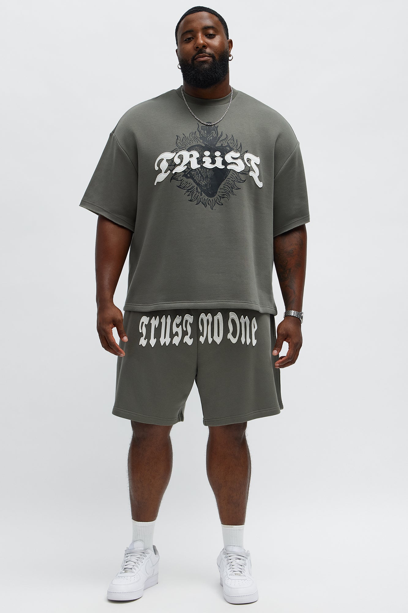 Tyson Trust Issues Short Sleeve Tee - Dark Grey