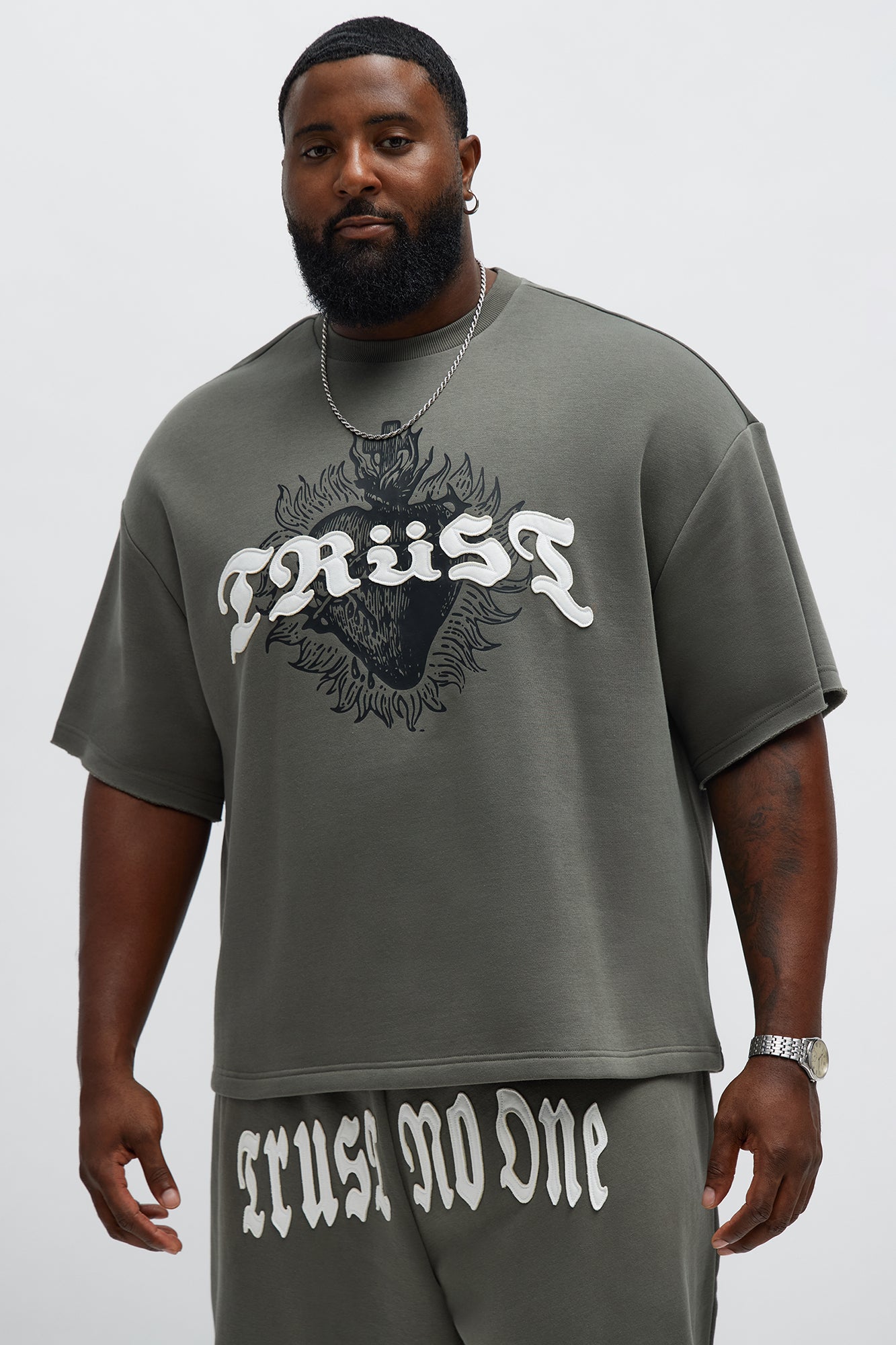 Tyson Trust Issues Short Sleeve Tee - Dark Grey