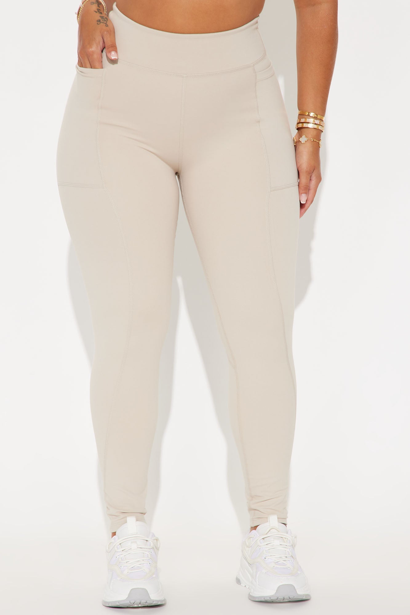 Hill Hiker Super Soft Active Legging - Taupe