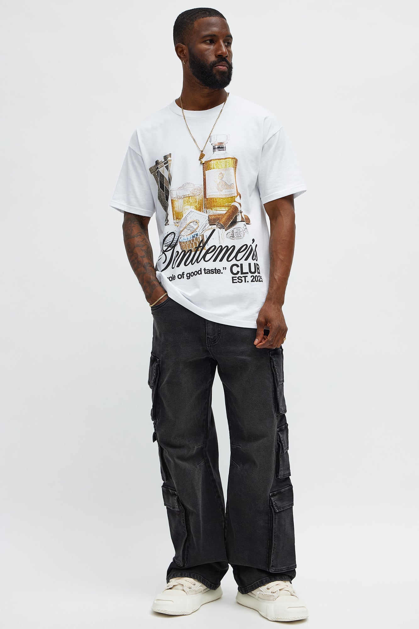 Gentlemen's Club Short Sleeve Tee - White
