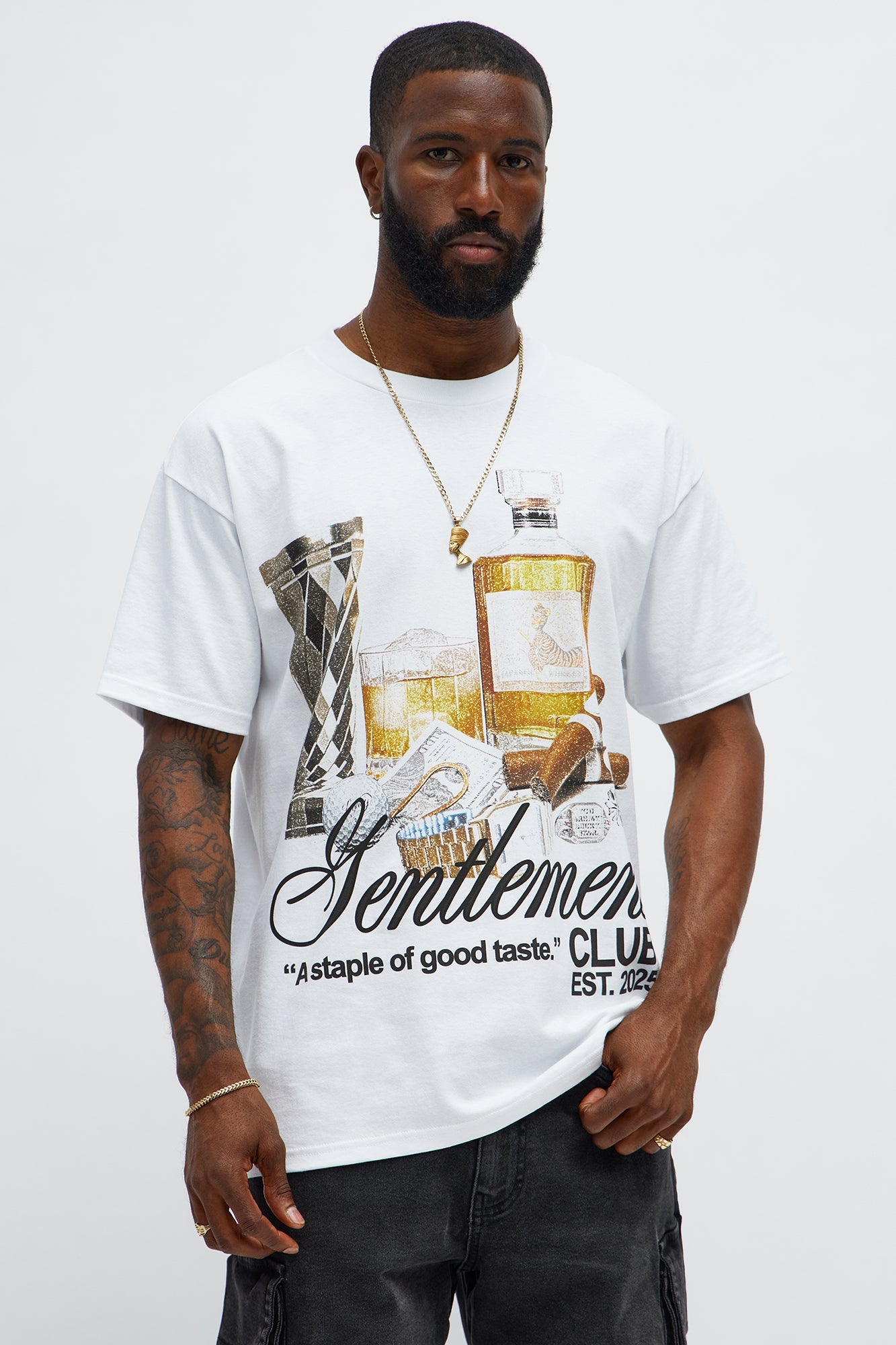 Gentlemen's Club Short Sleeve Tee - White