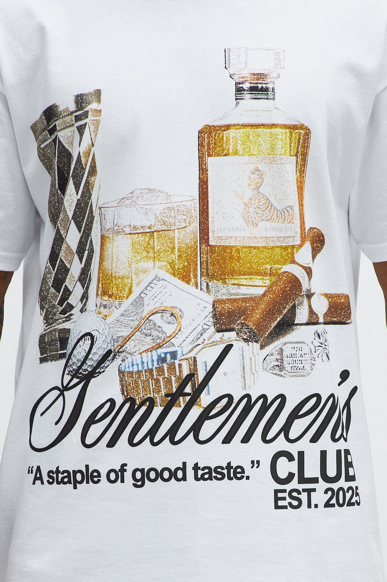 Gentlemen's Club Short Sleeve Tee - White