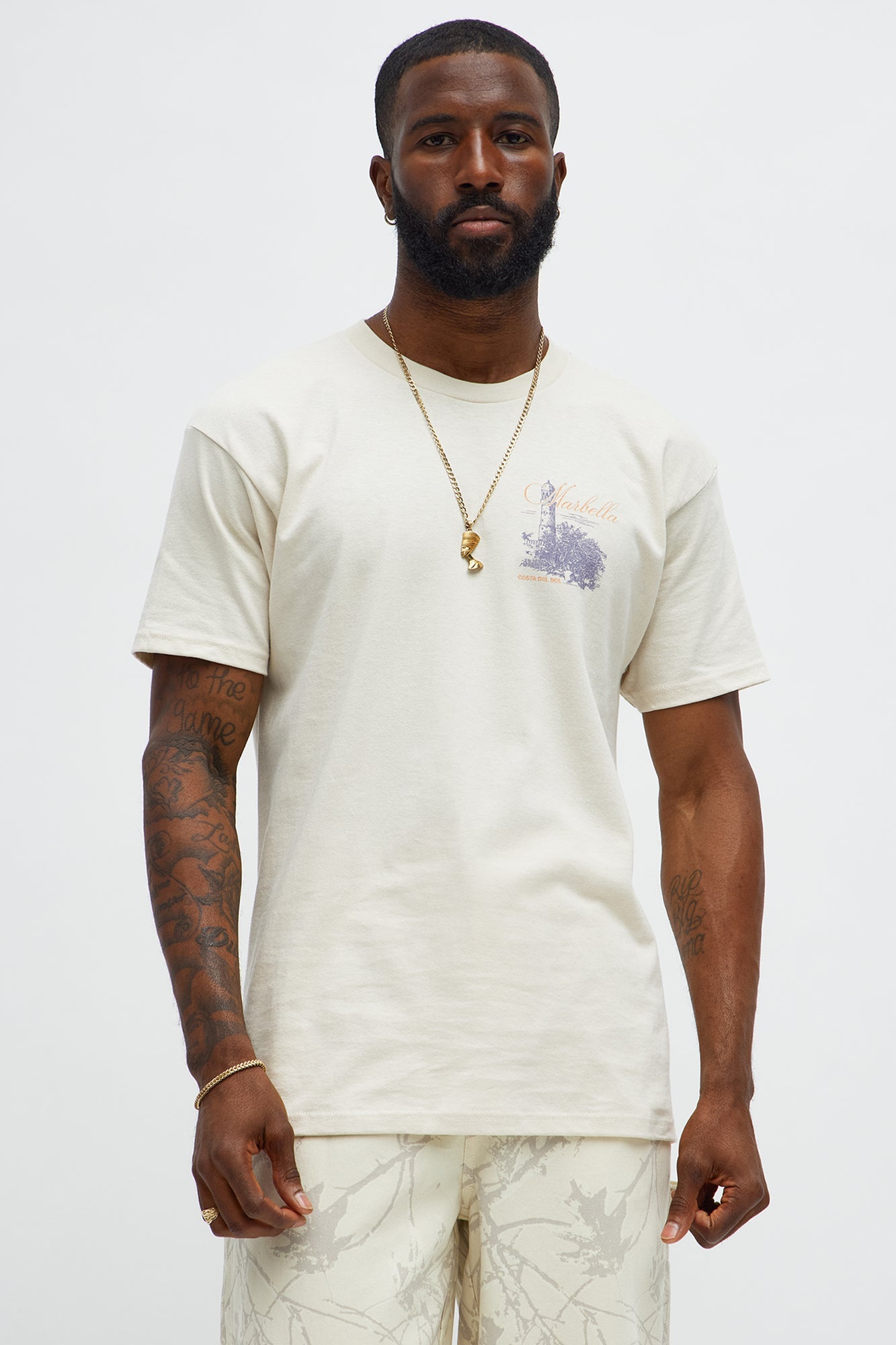 Marbella Spain Short Sleeve Tee - Cream