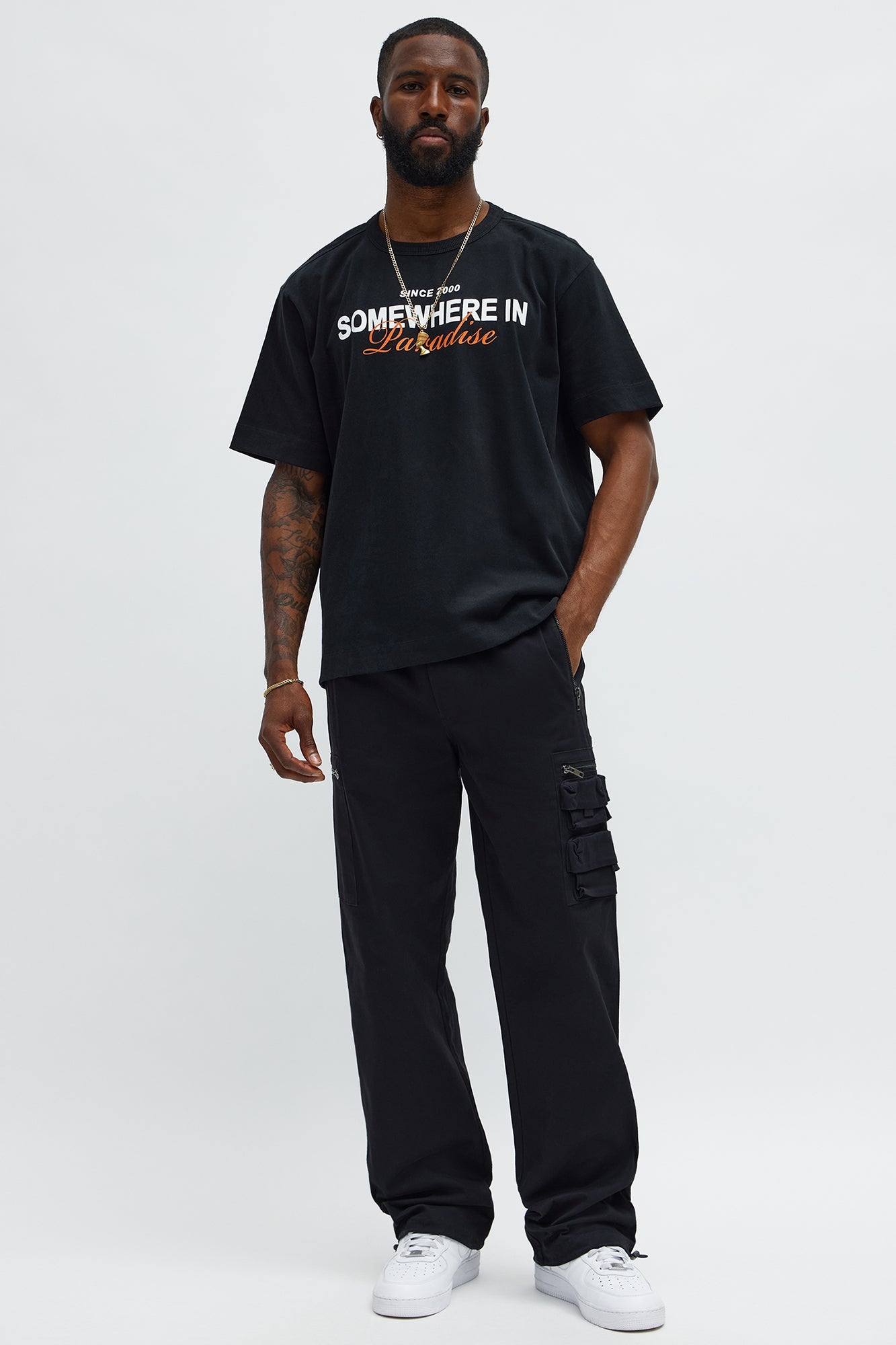 Straight Stay Busy Utility Pant - Black