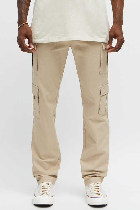 Slim Double It Cargo Pants - Khaki