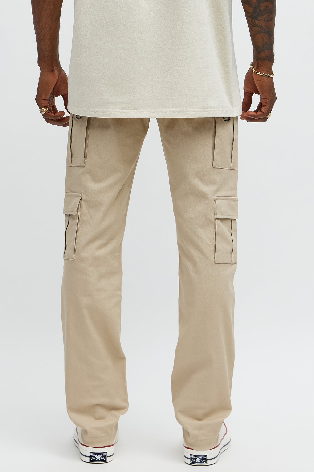 Slim Double It Cargo Pants - Khaki