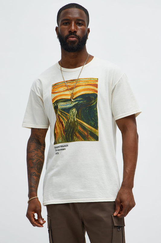 Munch The Scream Short Sleeve Tee - Natural