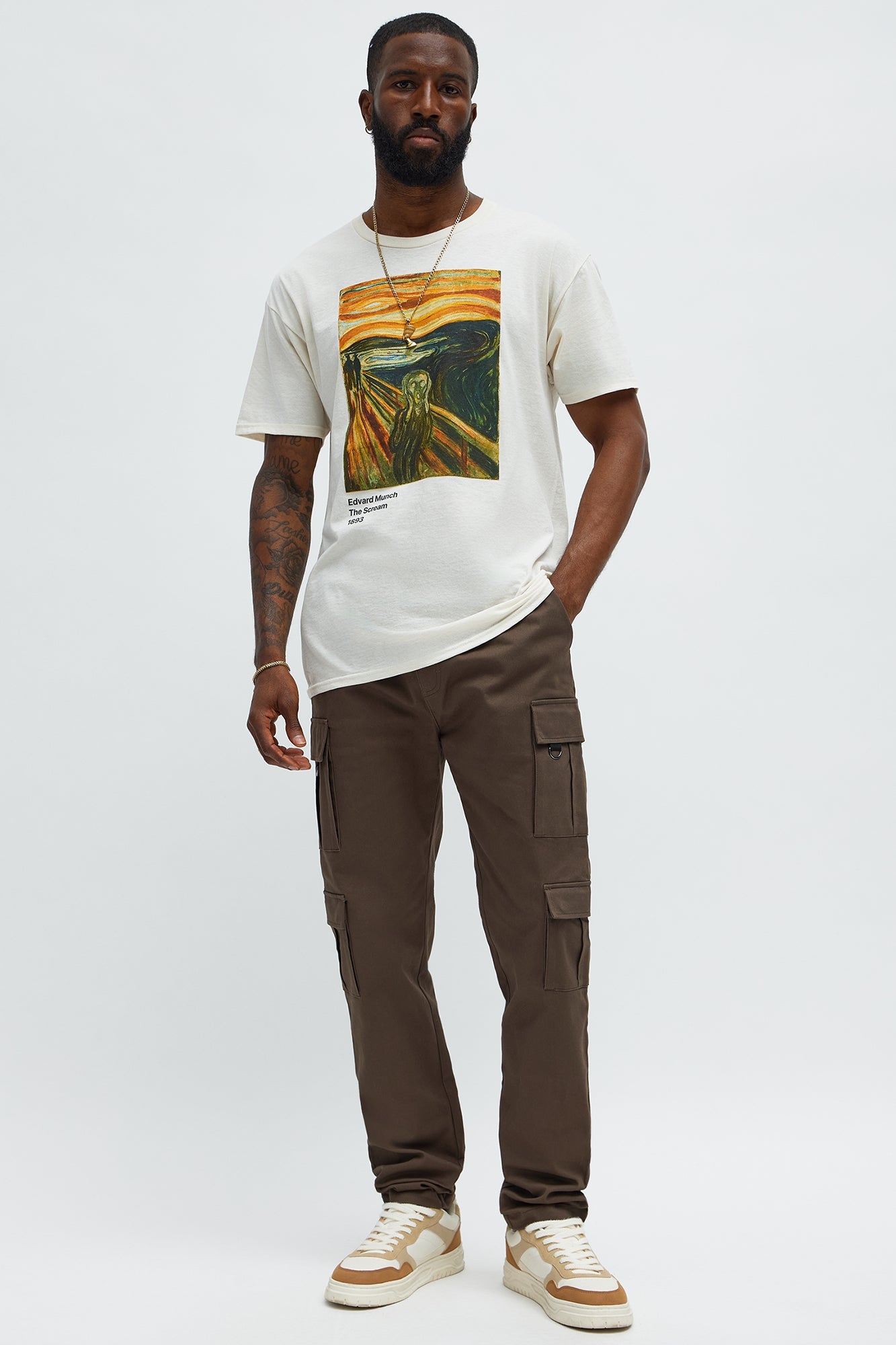 Slim Double It Cargo Pants - Brown