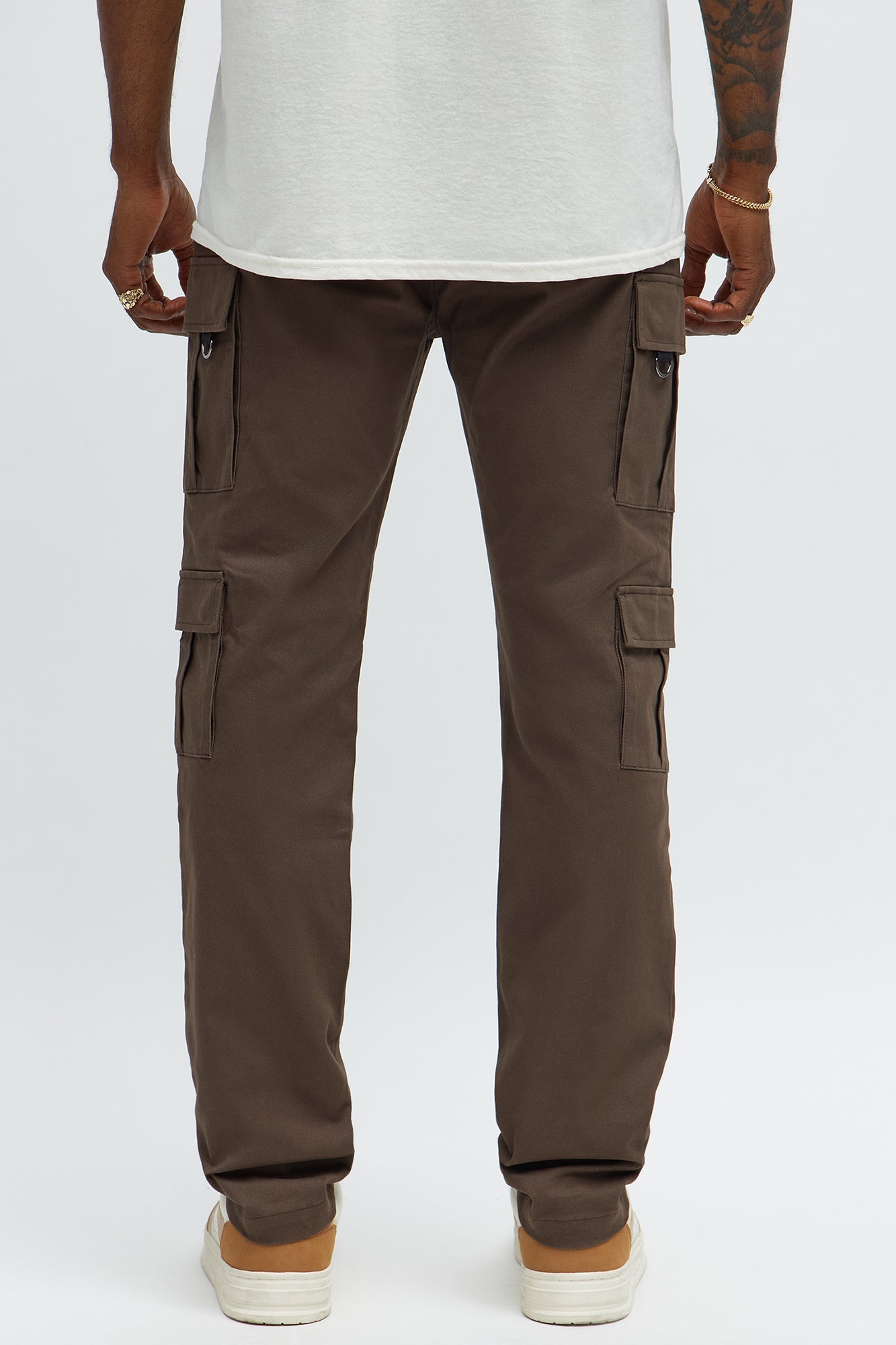 Slim Double It Cargo Pants - Brown