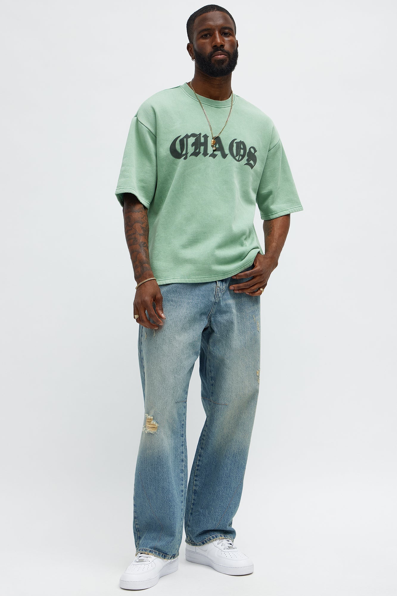 Chaos Oversized Tee - Green
