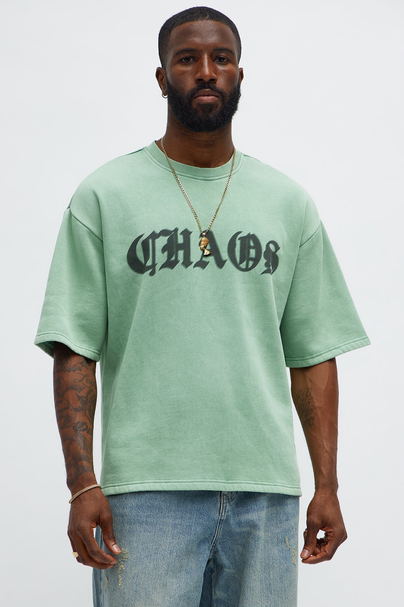 Chaos Oversized Tee - Green
