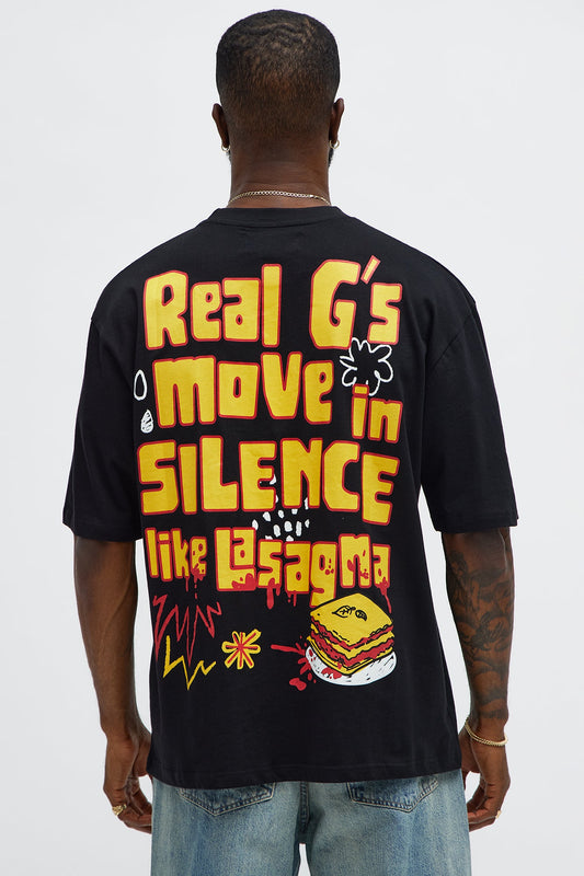Lil Wayne Real G's Oversized Short Sleeve Tee - Black