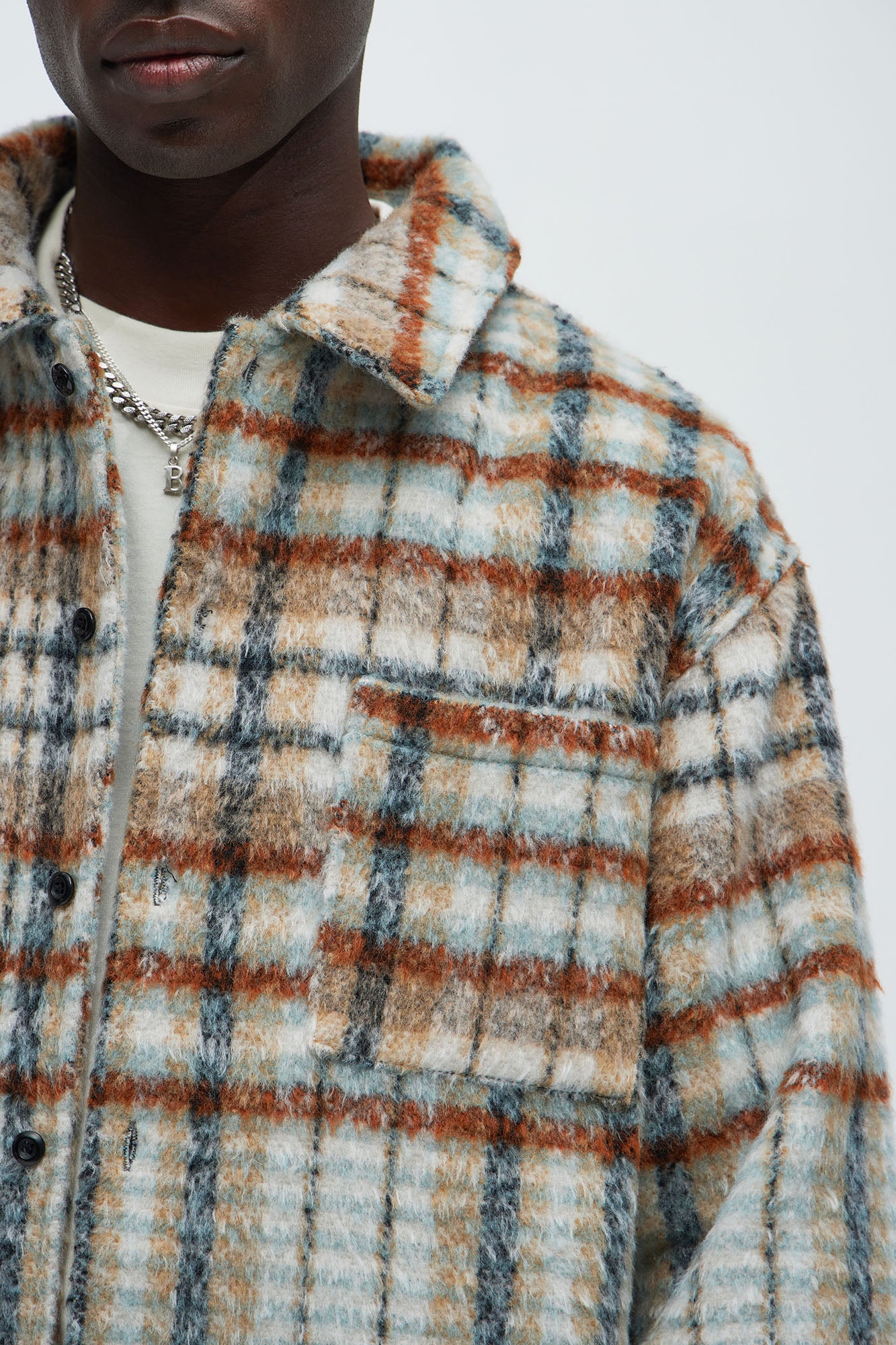 Move Up Plaid Shacket - Tan/Multi