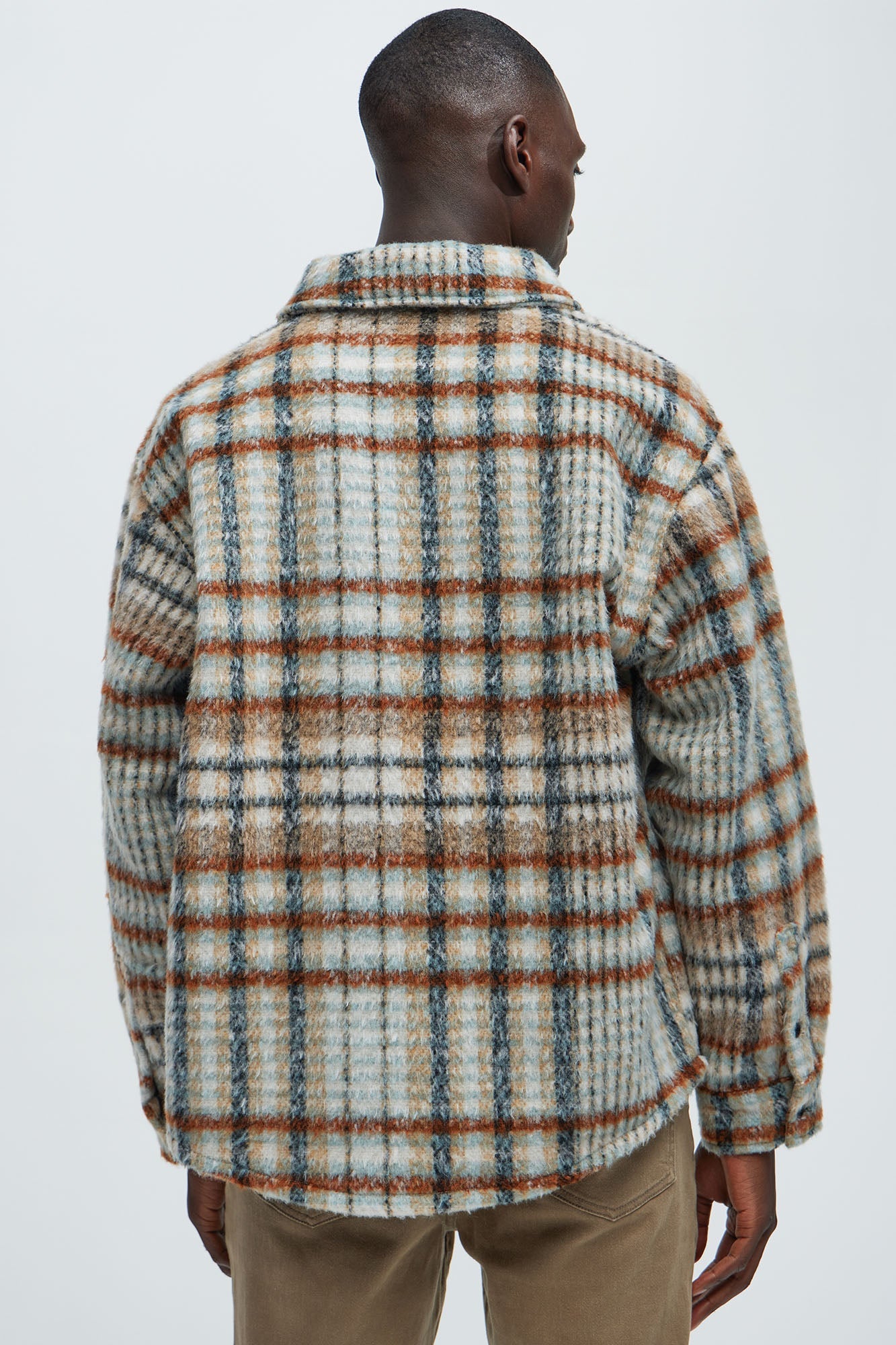 Move Up Plaid Shacket - Tan/Multi